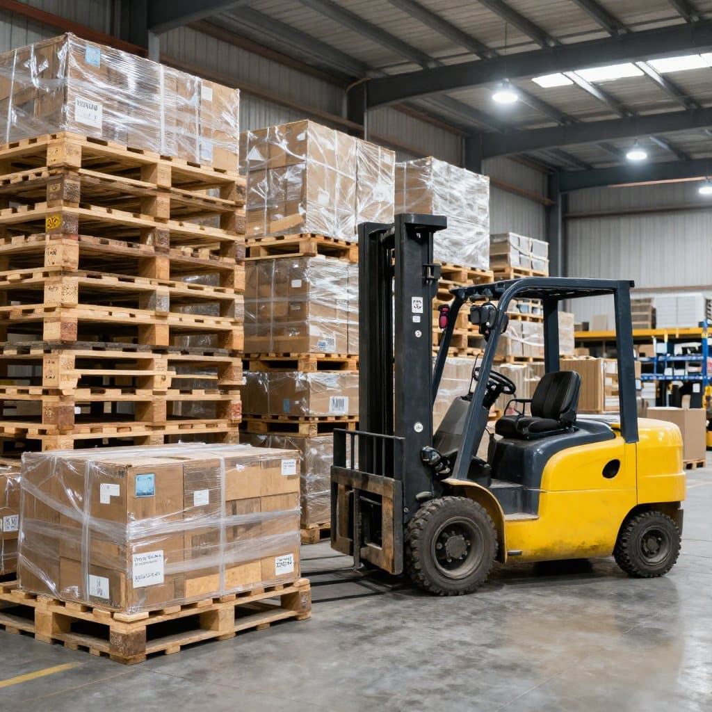 Hub logistique de Casablanca avec palettes sécurisées